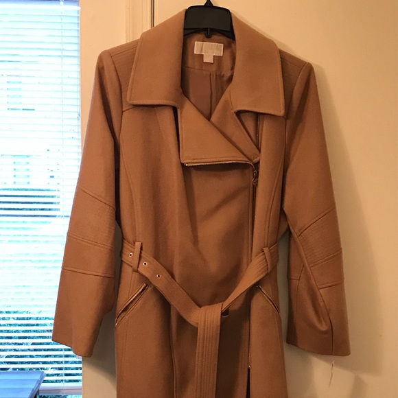 michael kors wool trench coat